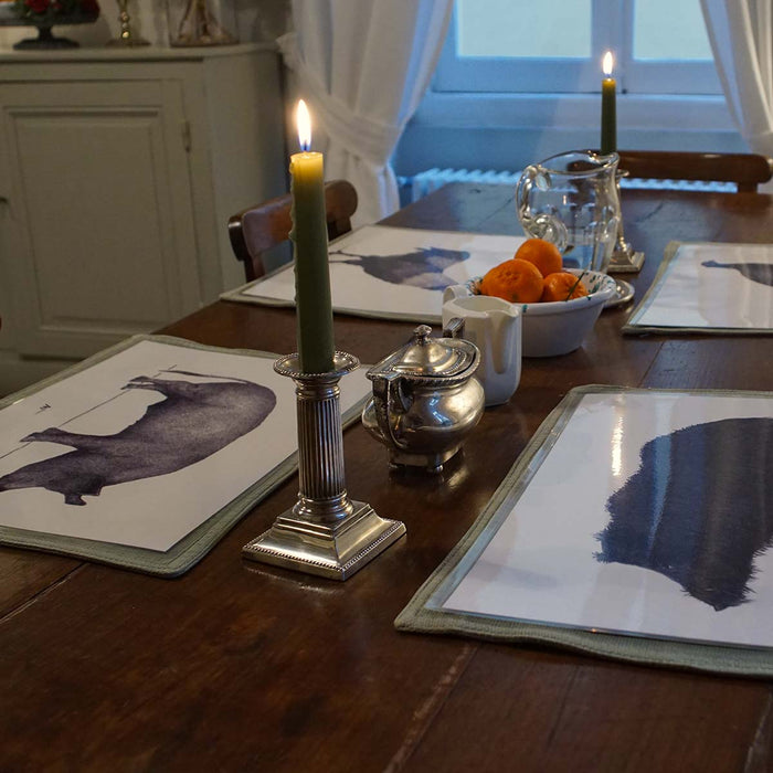 Pig - Hand drawn waterproof placemat