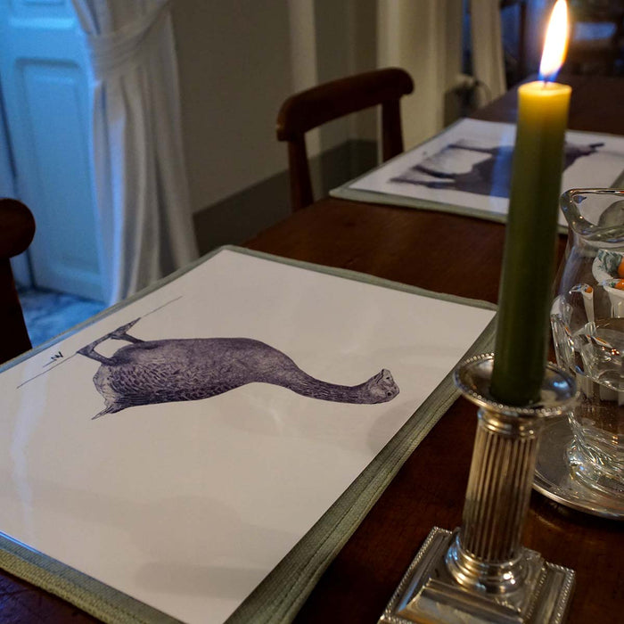 Goose - Hand drawn waterproof placemat