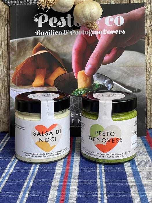 Golfo dei Poeti Gift Box: 4 Pesto 180g, 4 Walnut Sauce 170g