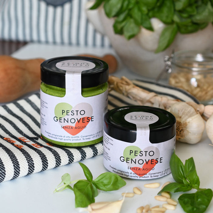 Portovenere Gift Box: 4 Pesto 180g, 6 Pesto 90g, 2 Walnut Sauce 170g, 2 Walnut Sauce 80g