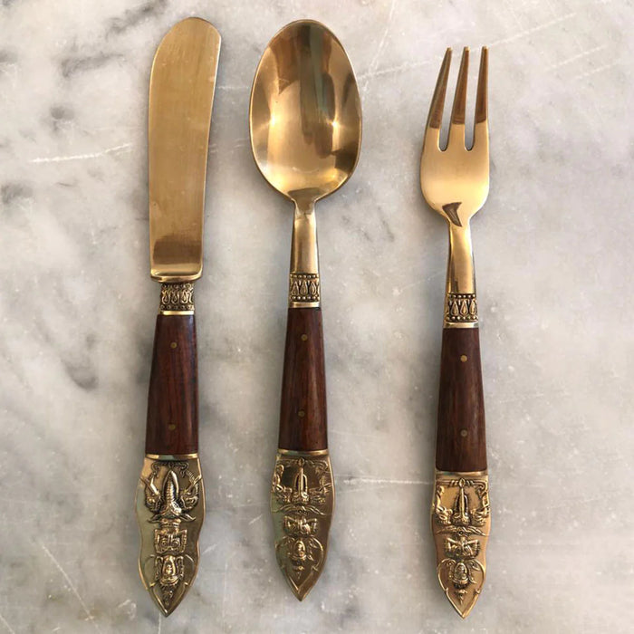 Thai Cutlery Vintage Set for 6 (1970) Wedding Gift