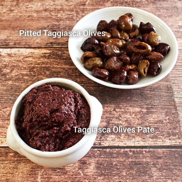 3 Jars of Pitted Taggiasca Olives in Brine, 180gr each