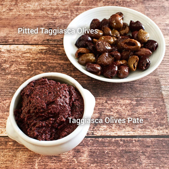 3 Jars of Pitted Taggiasca Olives in Brine, 180gr