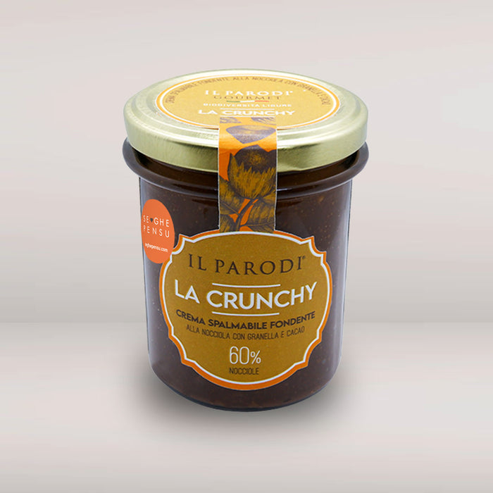 4 Jars of Spreadable Crunchy Ligurian Hazelnut Cream, 175g each