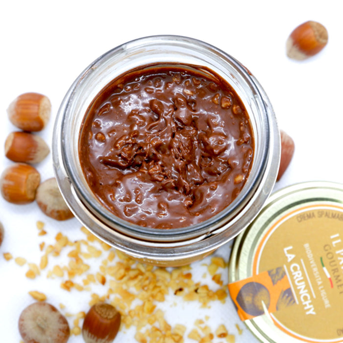 4 Jars of Spreadable Crunchy Ligurian Hazelnut Cream, 175g each
